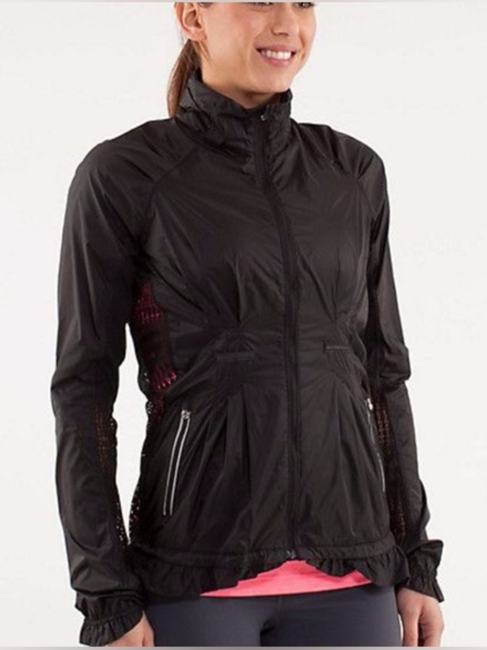 Lululemon Black Run Wild Lightweight Windbreaker jacket